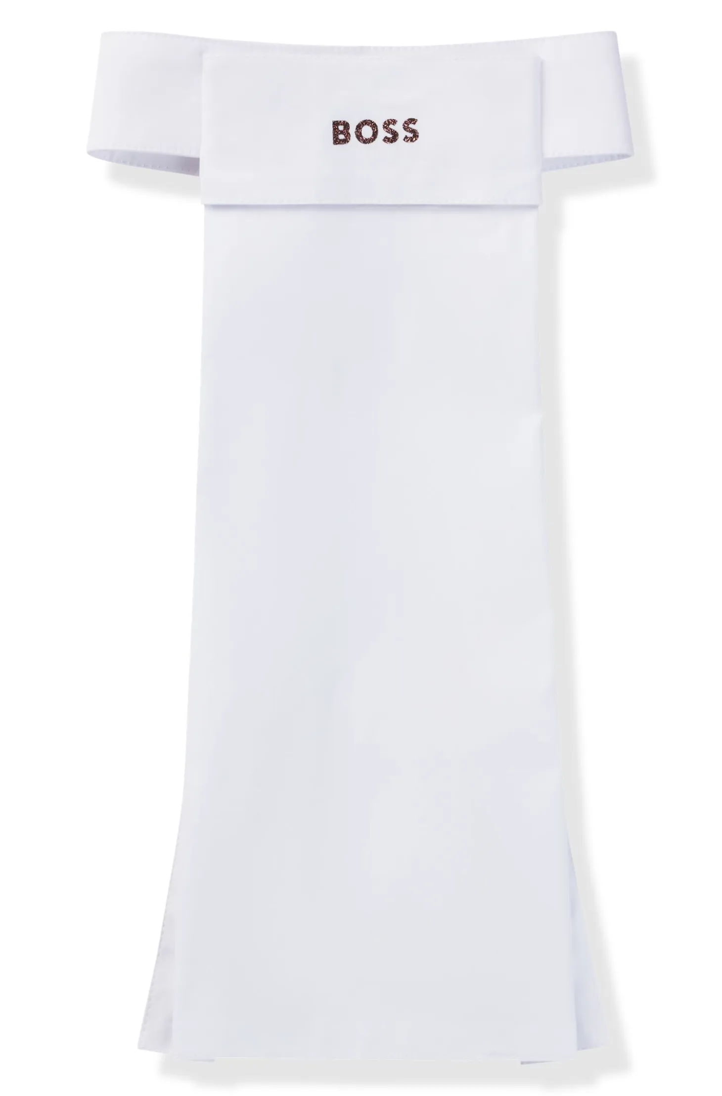 Equestrian one-piece plastron with glitter logo
