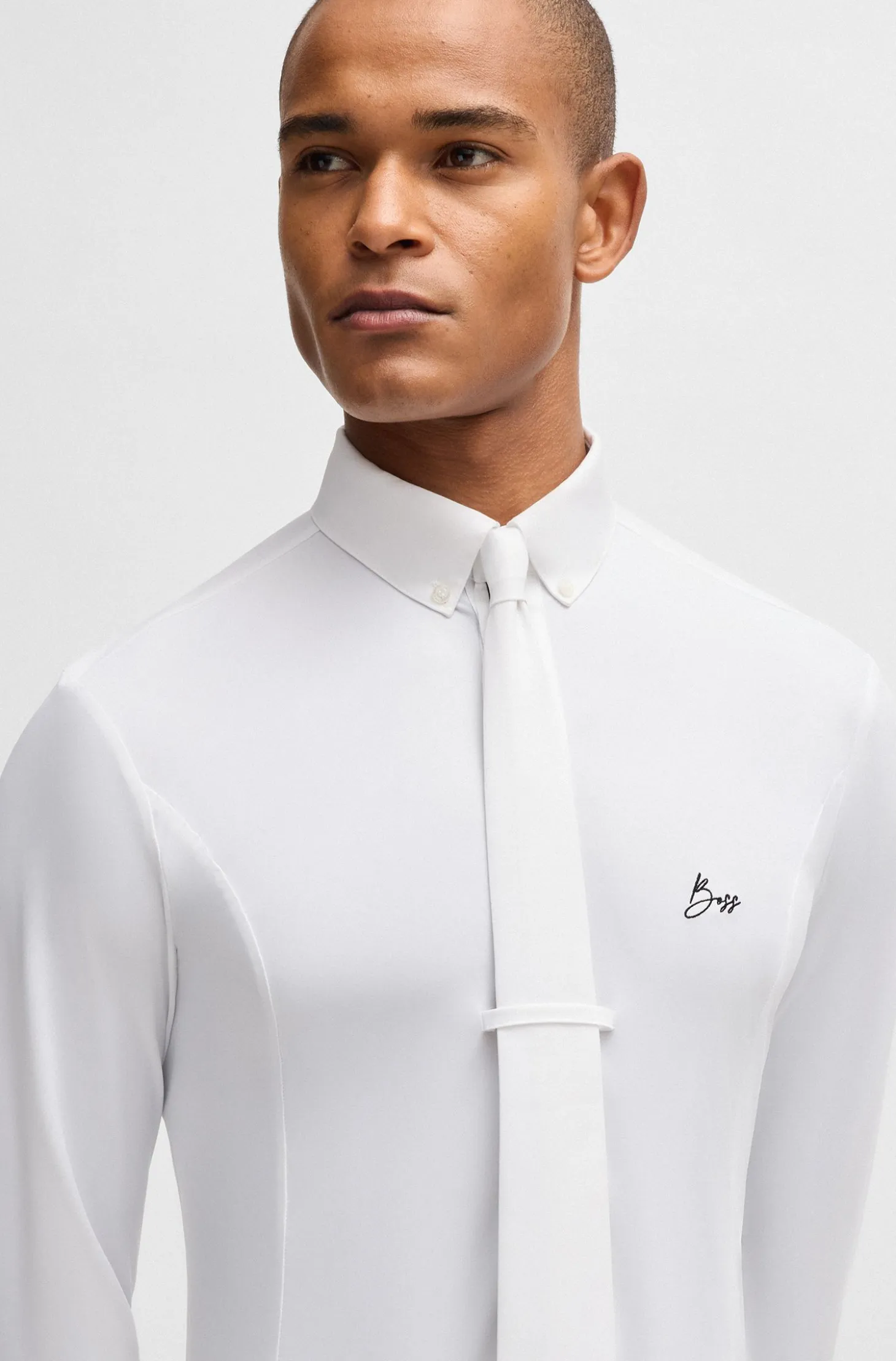 Equestrian show shirt in a cotton blend