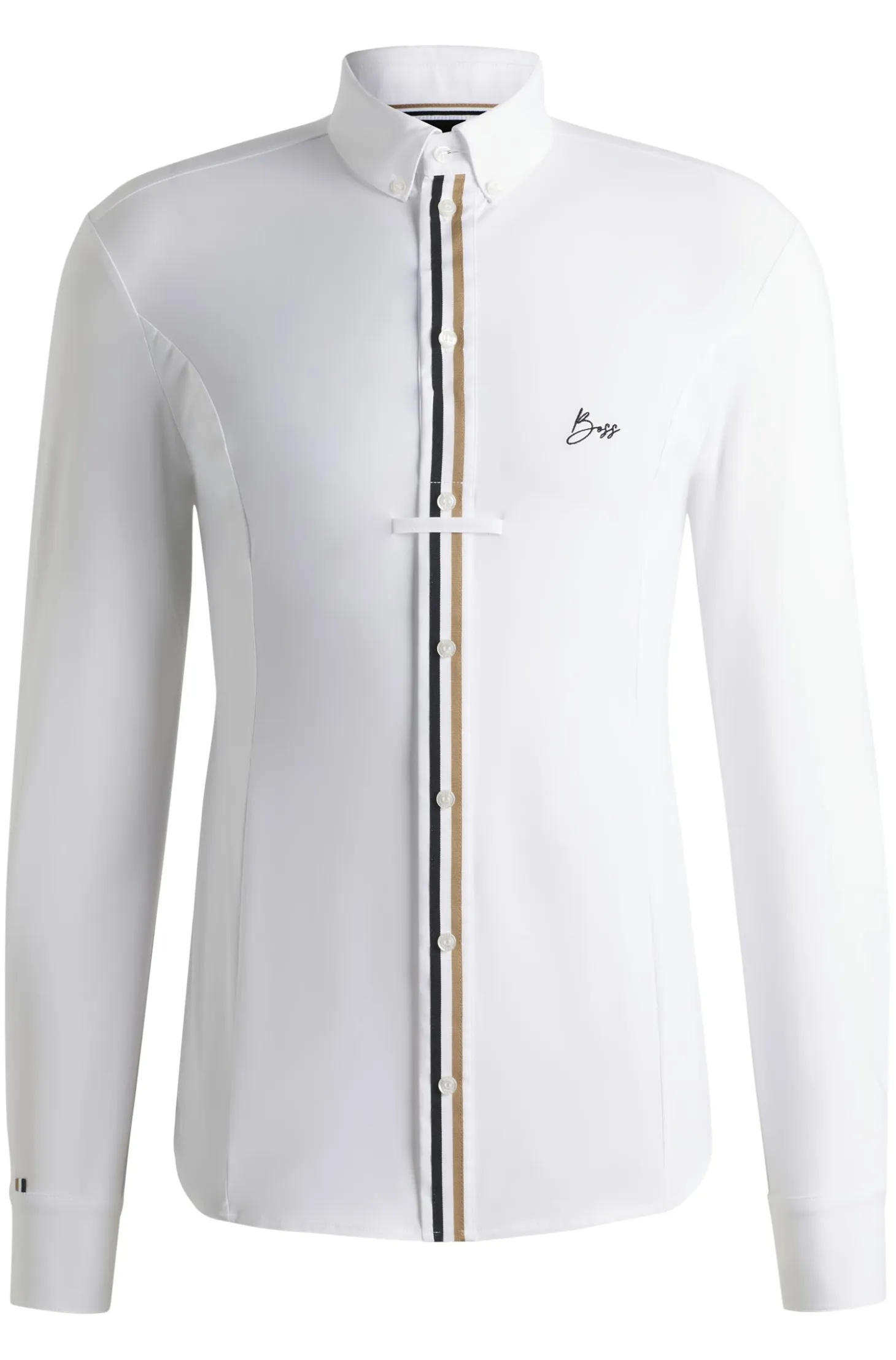 Equestrian show shirt in a cotton blend