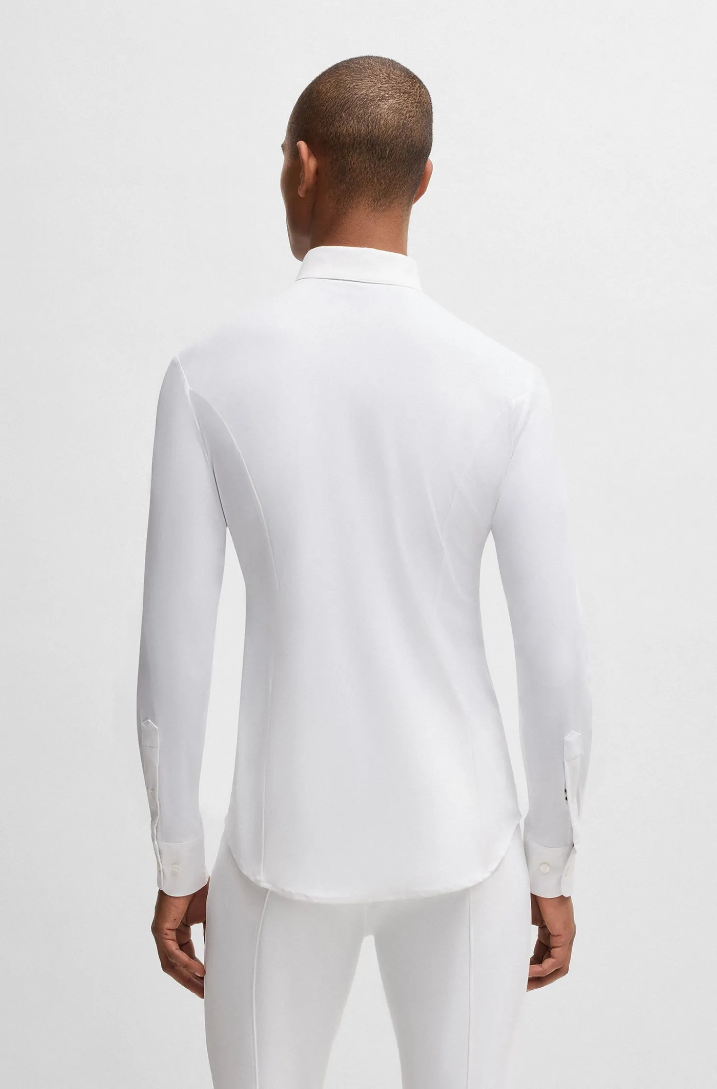 Equestrian show shirt in a cotton blend