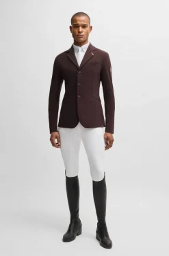 Equestrian show shirt in quick-dry stretch fabric