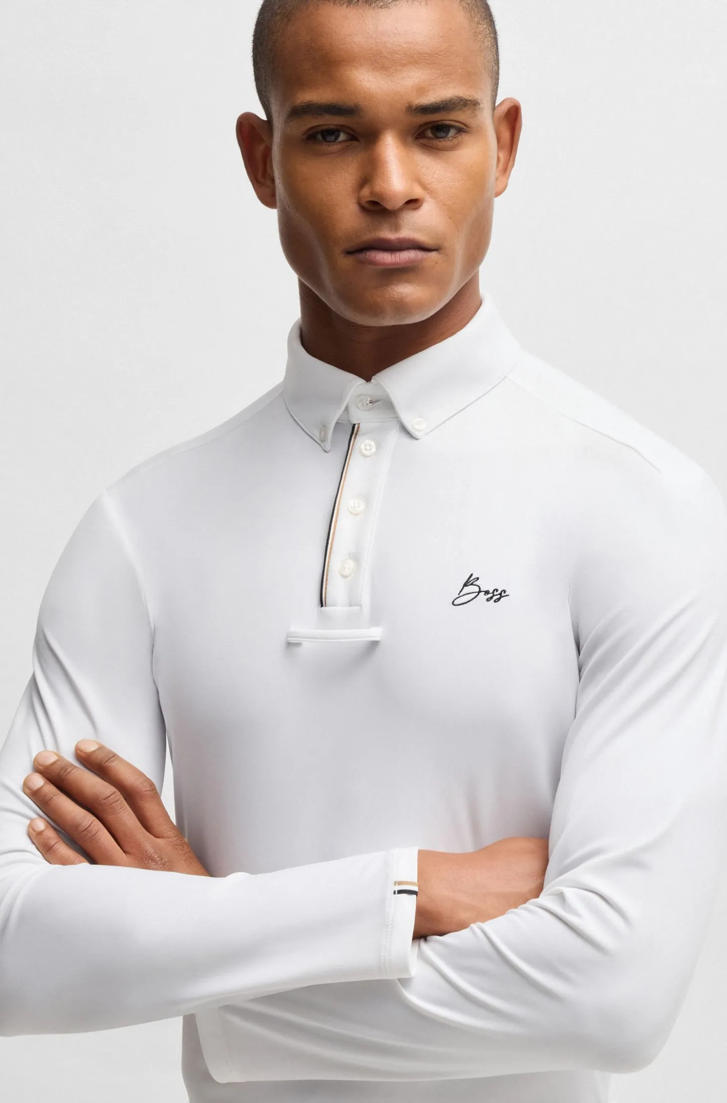 Equestrian show shirt in quick-dry stretch fabric