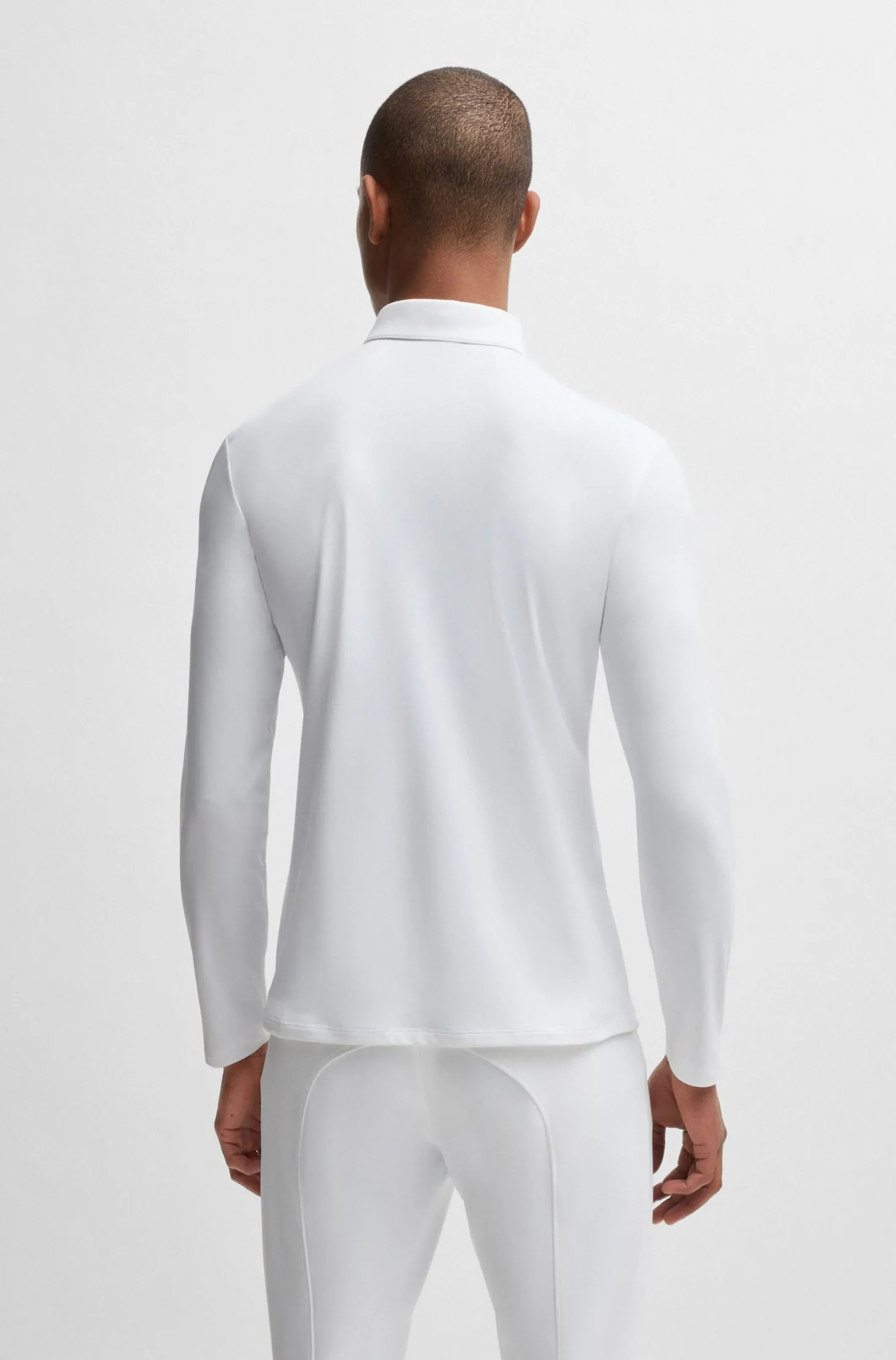 Equestrian show shirt in quick-dry stretch fabric