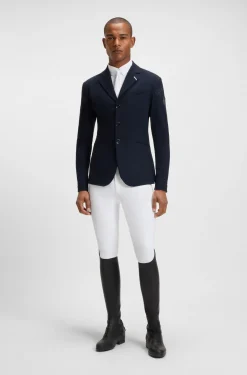 Equestrian show shirt in super-stretch material