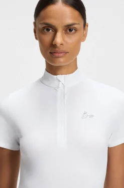 Equestrian show shirt in super-stretch material