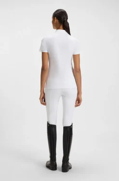Equestrian show shirt in super-stretch material