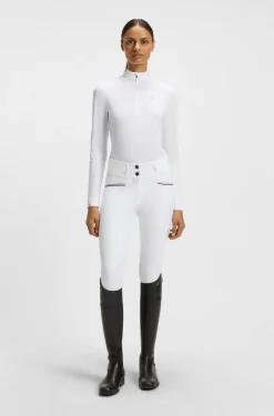 Equestrian show shirt in super-stretch material