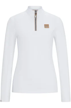 Equestrian show top in super-stretch fabric