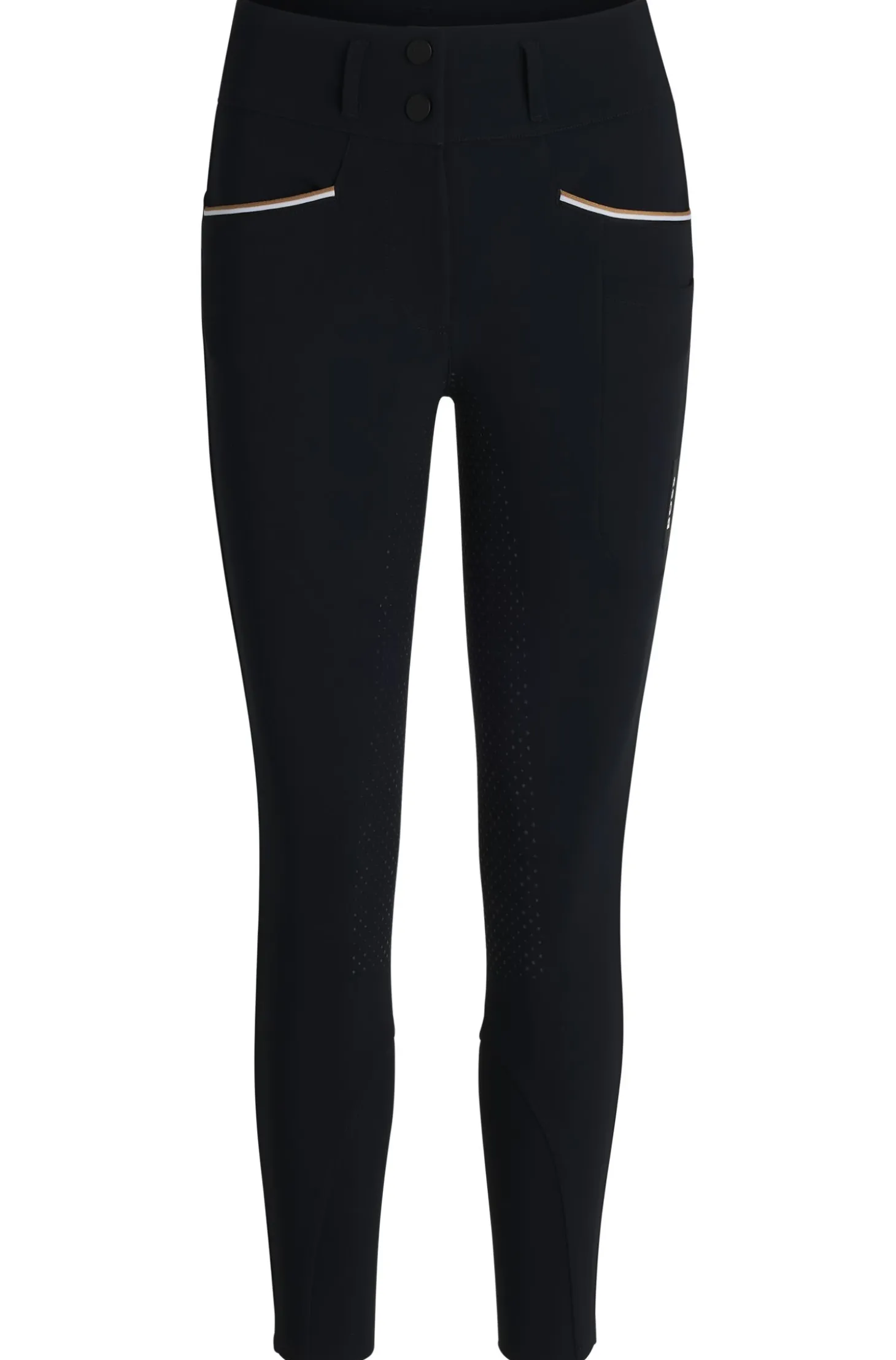 Equestrian slim-fit breeches with full grip