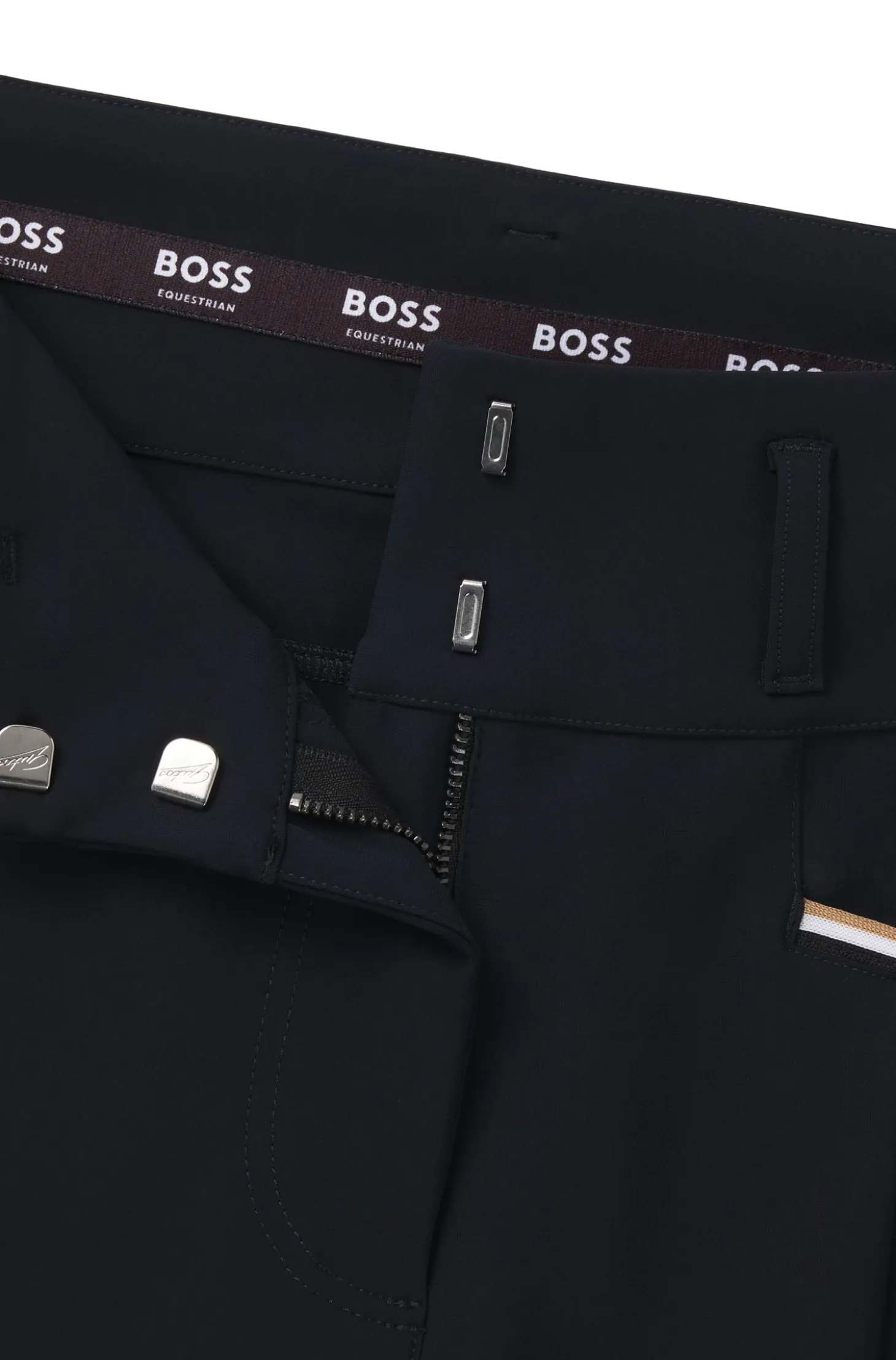 Equestrian slim-fit breeches with full grip