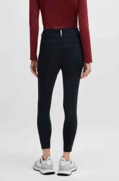 Equestrian slim-fit breeches with full grip