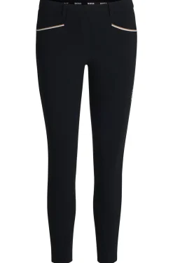 Equestrian slim-fit breeches with knee grip
