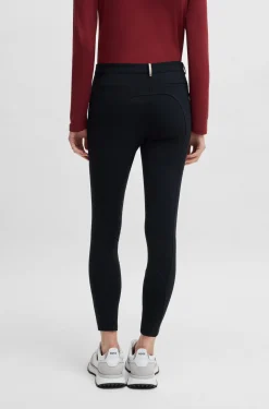 Equestrian slim-fit breeches with knee grip