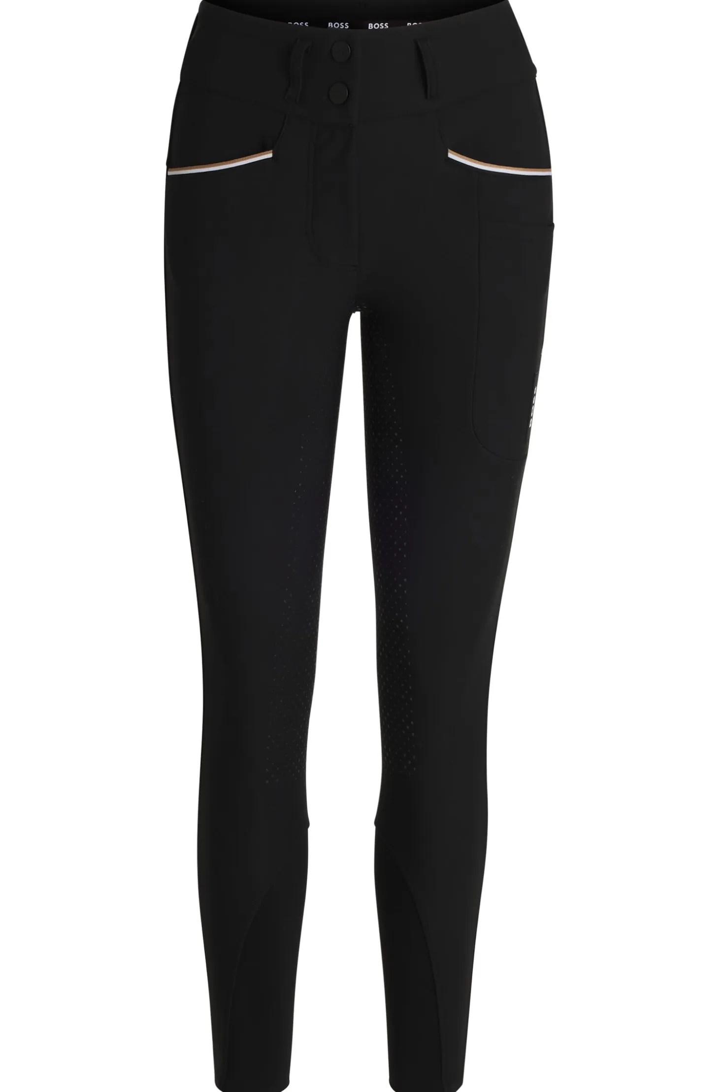 Equestrian slim-fit breeches with full grip