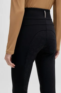Equestrian slim-fit breeches with full grip