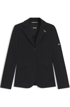 Equestrian slim-fit show jacket in power-stretch material