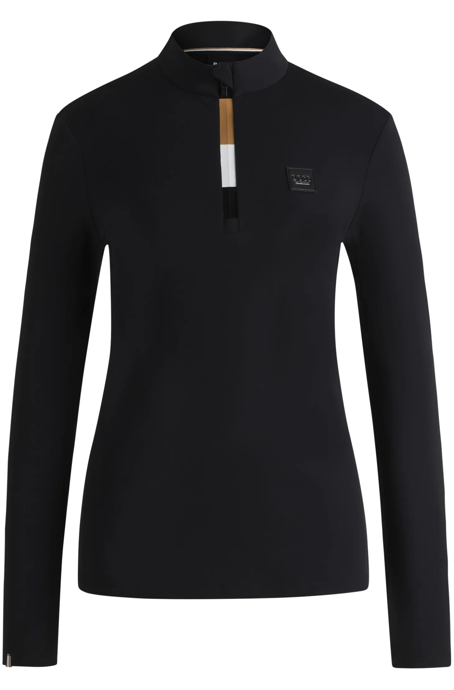 Equestrian slim-fit training shirt in super-stretch fabric