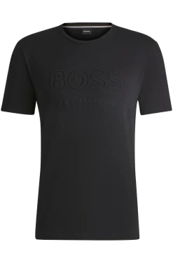 Equestrian stretch-cotton T-shirt with logo embroidery