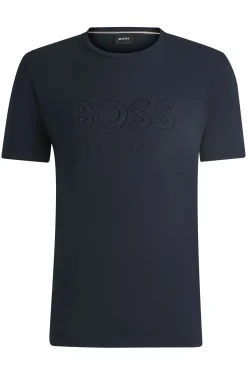 Equestrian stretch-cotton T-shirt with logo embroidery