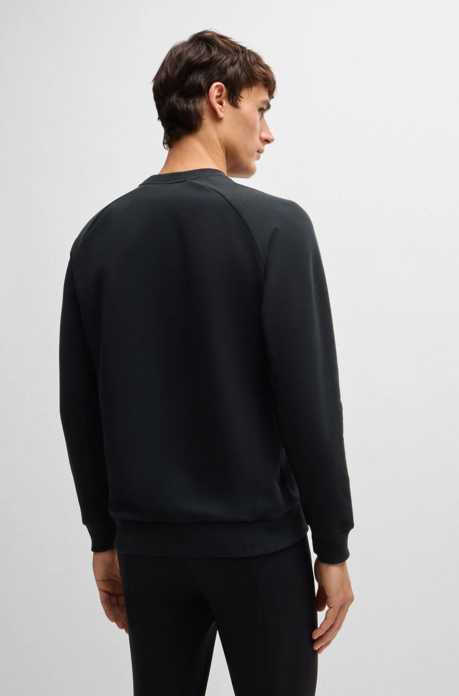 Equestrian sweater in Italian stretch cotton