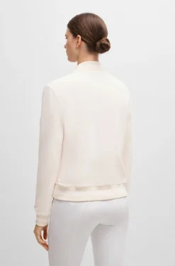 Equestrian sweater in Italian stretch cotton
