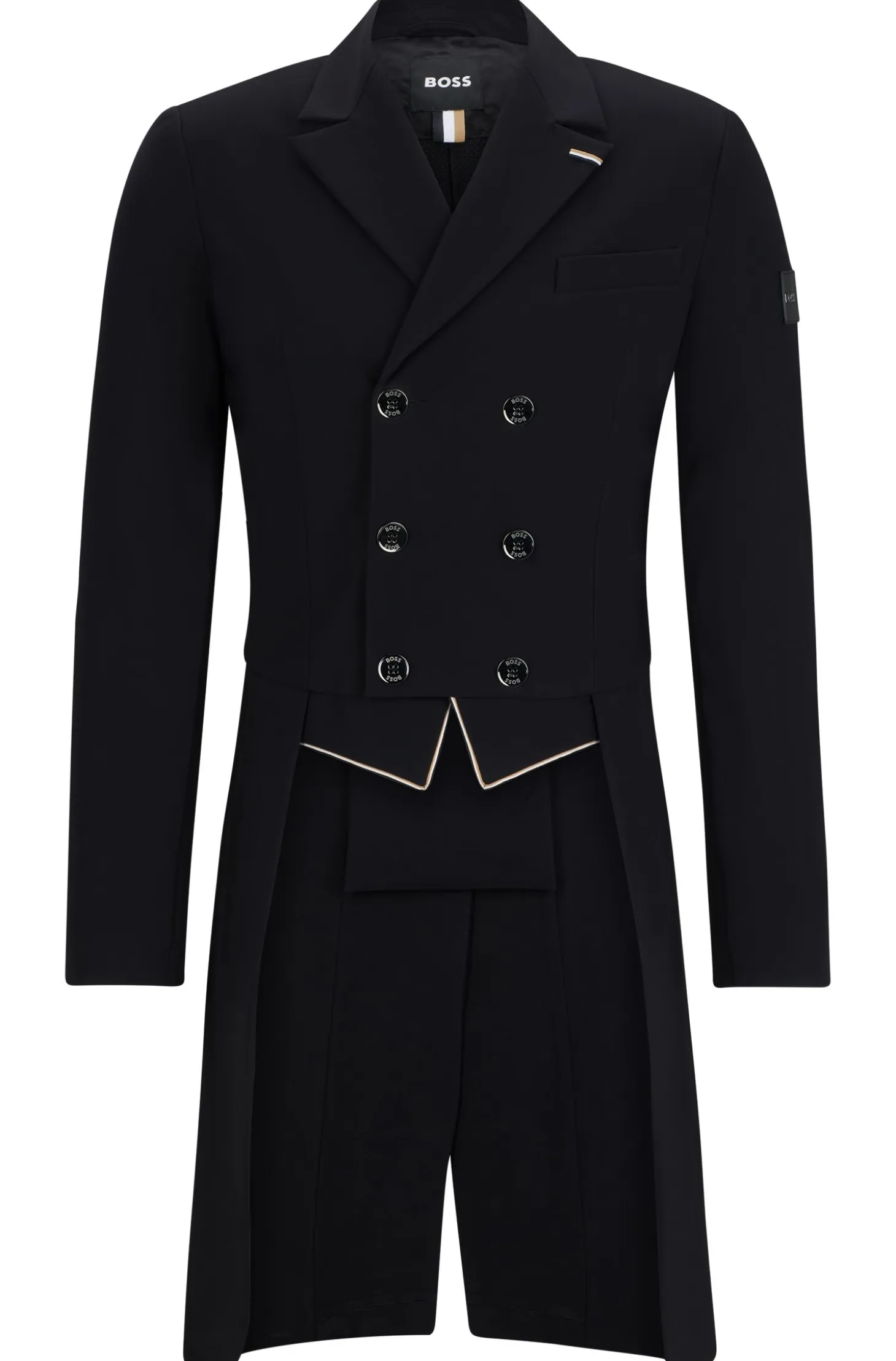 Equestrian tailcoat in super-stretch material