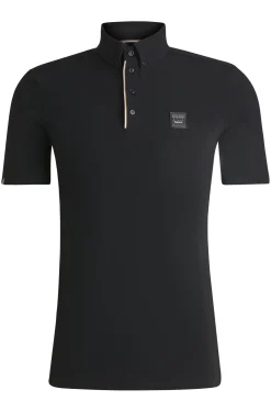 Equestrian training shirt in stretch piqué