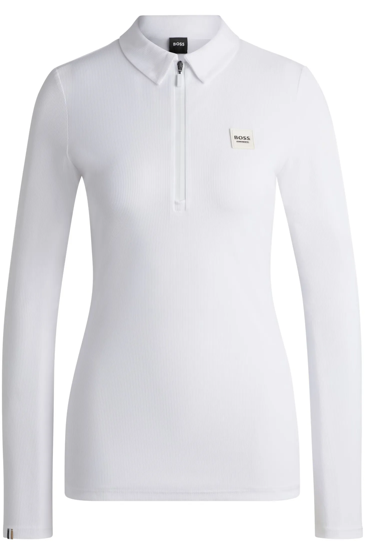 Equestrian training shirt in stretch piqué