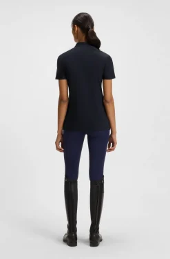 Equestrian training shirt with handwritten logo