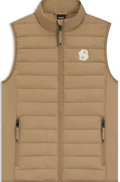 Equestrian waterproof gilet with Double B monogram