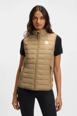 Equestrian waterproof gilet with Double B monogram
