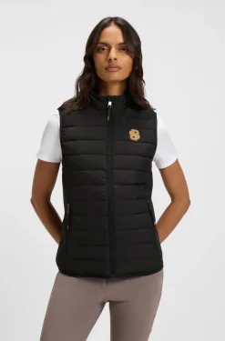 Equestrian waterproof gilet with Double B monogram
