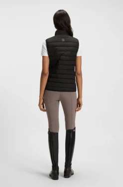 Equestrian waterproof gilet with Double B monogram