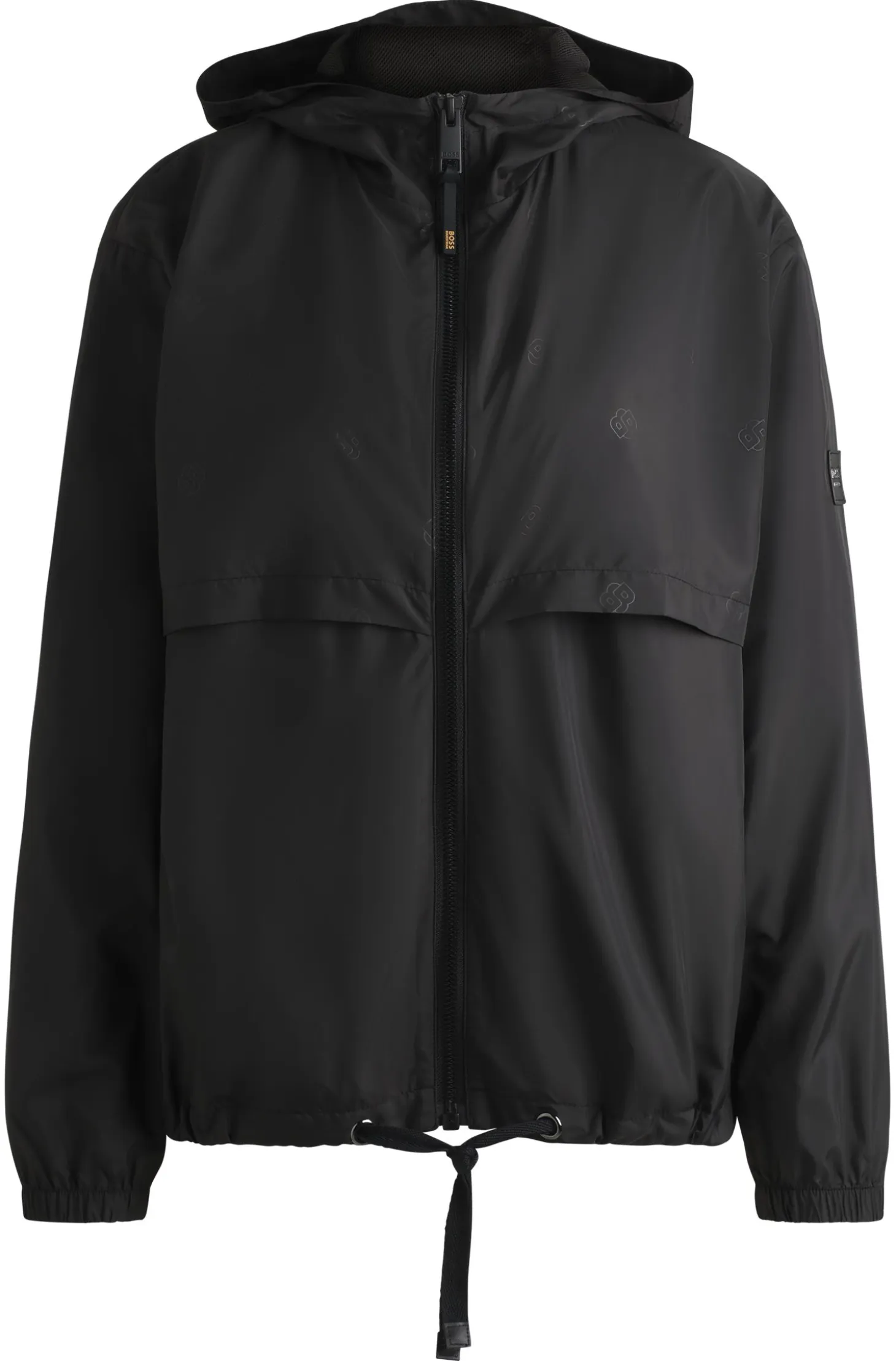 Equestrian waterproof rain jacket with Double B monogram motif