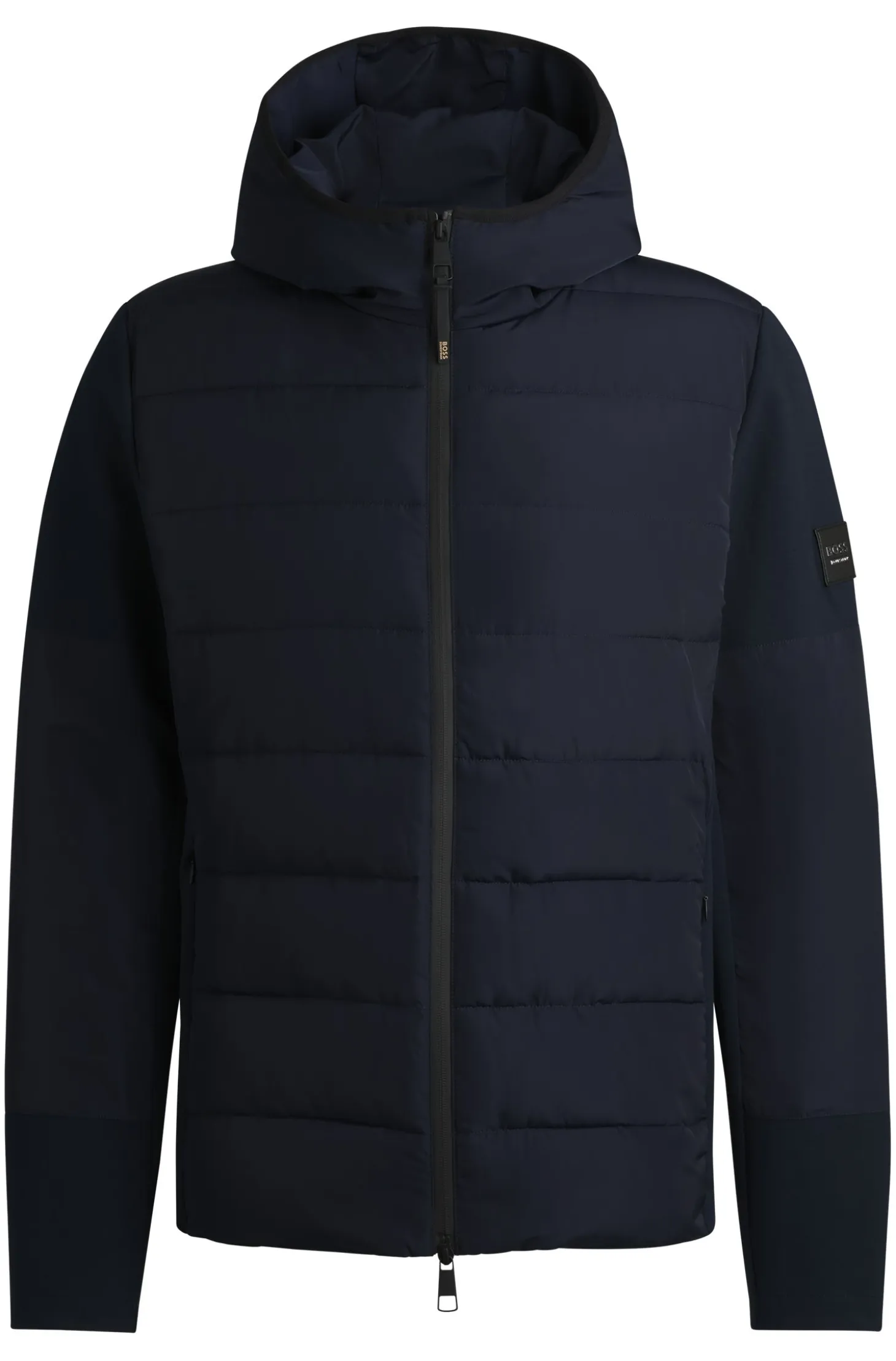 Equestrian water-repellent hybrid padded jacket