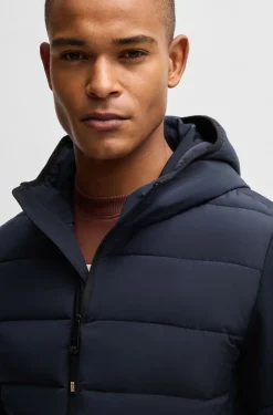 Equestrian water-repellent hybrid padded jacket