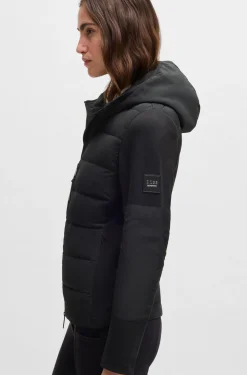 Equestrian water-repellent hybrid padded jacket