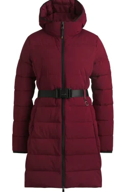 Equestrian water-repellent quilted coat with side zips