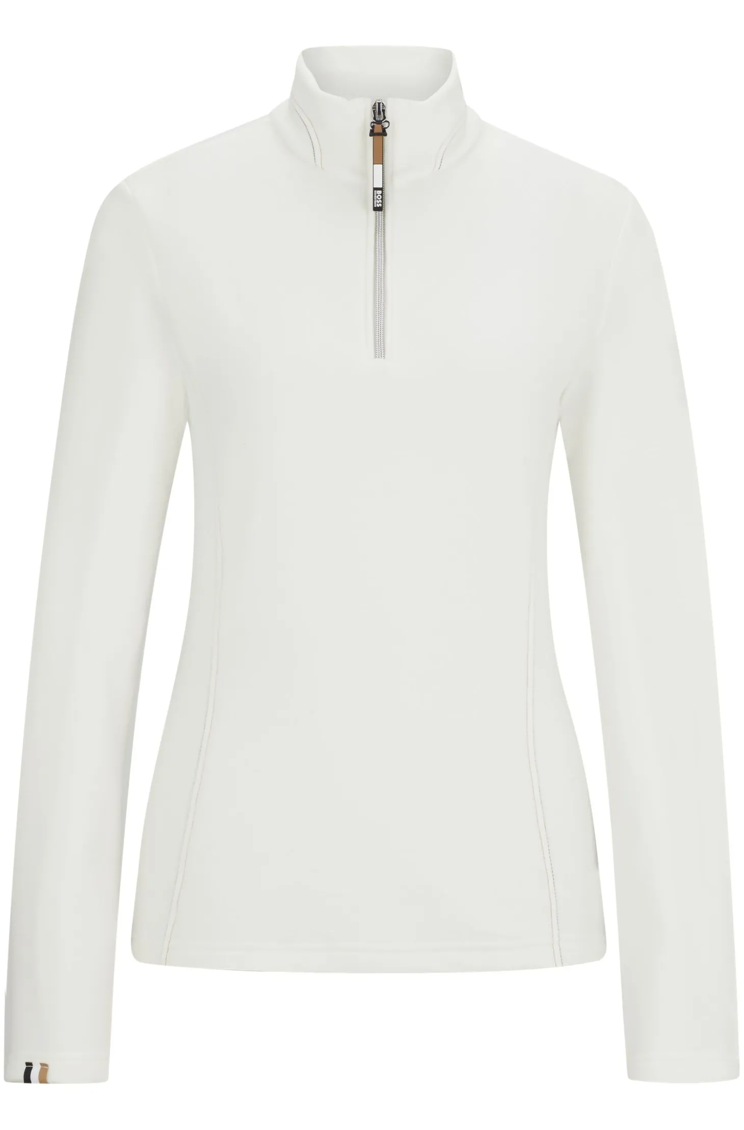 Equestrian zip-neck fleece in ultra-lightweight fabric