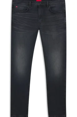 Extra-slim-fit jeans in ash-blue stretch denim