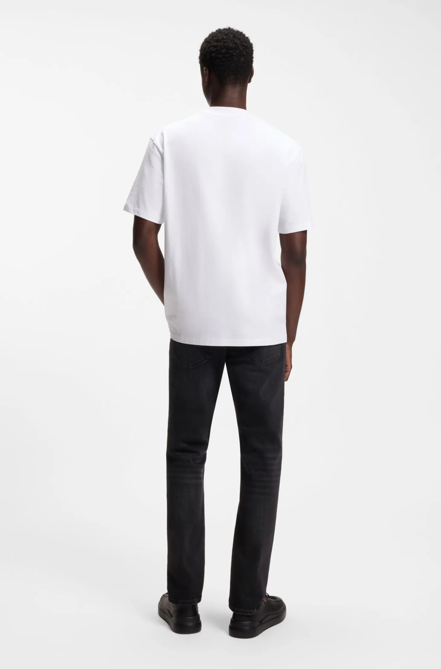 Extra-slim-fit jeans in black stretch denim
