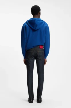 Extra-slim-fit jeans in dark-blue stretch denim