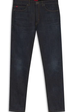 Extra-slim-fit jeans in dark-blue stretch denim