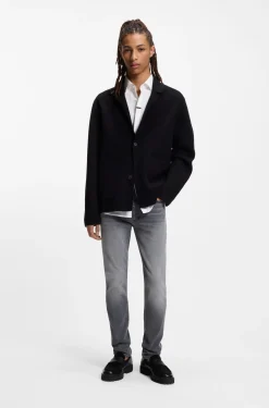 Extra-slim-fit jeans in grey stretch denim