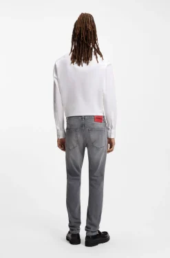 Extra-slim-fit jeans in grey stretch denim