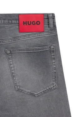 Extra-slim-fit jeans in grey stretch denim
