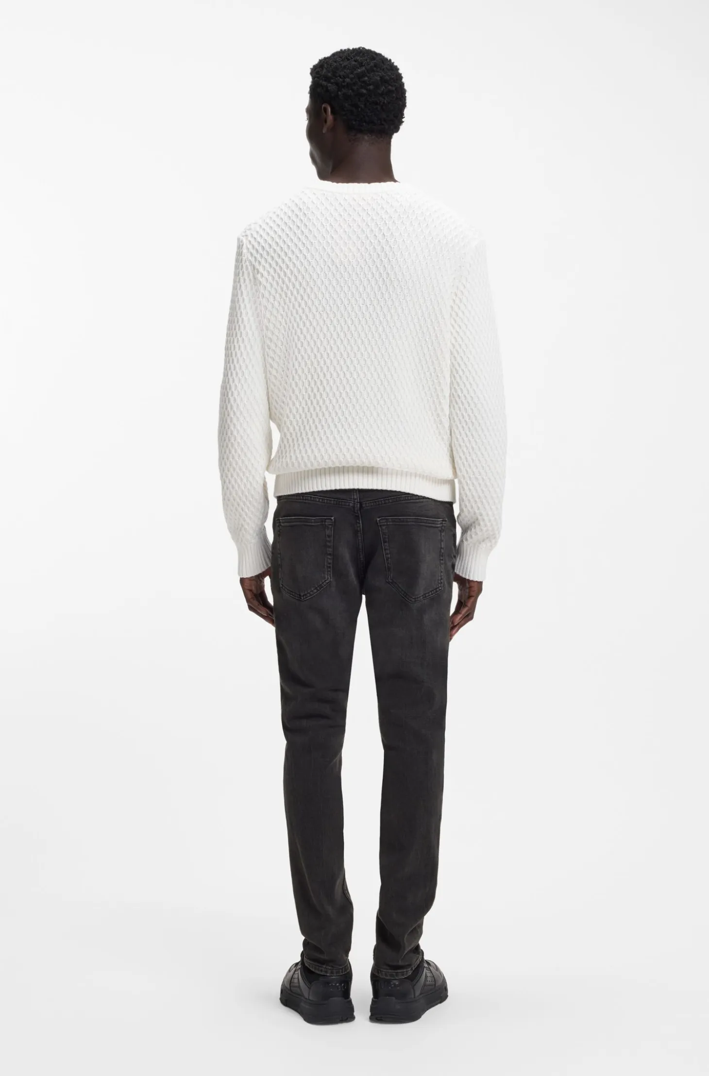Extra-slim-fit jeans in grey stretch denim