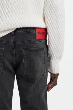 Extra-slim-fit jeans in grey stretch denim
