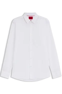 Extra-slim-fit shirt in stretch-cotton poplin
