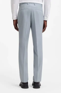 Extra-slim-fit suit in wool-blend poplin